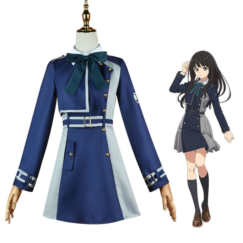 Takina Inoue Uniform Lycoris Recoil Cosplay Costume