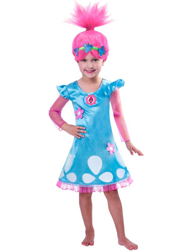 Poppy Trolls Hair Wig for Girls