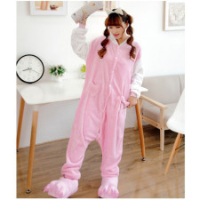 Kids Pink Cat Costume - Onesie Jumpsuit Pink Cat Cosplay