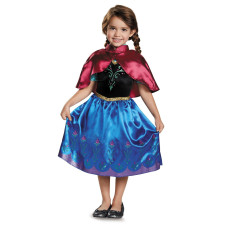 Frozen Anna Costume - Girls Anna Classic Dress and Cape Cosplay