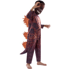 Kids Burning Godzilla Costume - Overalls Mask Set Godzilla Cosplay