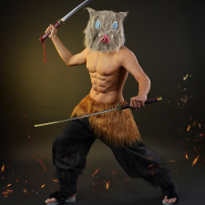 Demon Slayer Inosuke Hashibira Costume - Pants Inosuke Hashibira Cosplay