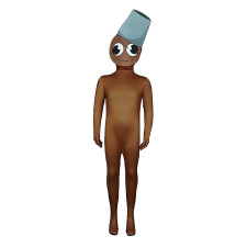 Sprunki Incredibox Brud Costume - Bodysuit Brown Sprunki Cosplay