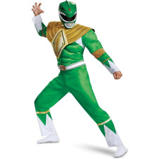 Boy's Green Power Ranger Classic Muscle Costume - Green Ranger Classic Muscle Costume