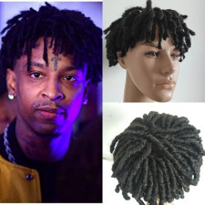 21 Savage Wig - Short Afro Wig 21 Savage Cosplay Costume