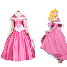 Sleeping Beauty Aurora Costume - Pink Dress And Cloak Aurora Cosplay