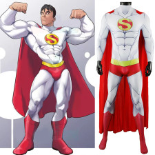 Japanese Superman Costume - Bodysuit Cape Set Japanese Superman Cosplay