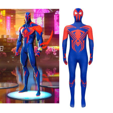 Boy's Men's Spider Man Across The Spider Verse Spider Man 2099 Costume - Spider Man 2099 Cosplay