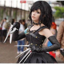 Women's Bishoujo Edward Scissorhands Costume - Mini Dress Bishoujo Female Edward Scissorhands Cosplay