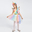 Girls Rainbow Unicorn Costume