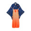 Watson Amelia Hololive Costume - Blue Orange Kimono Watson Amelia Cosplay