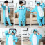 Kids Blue Elephant Costume - Onesie Jumpsuit Blue Elephant Cosplay