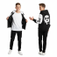 Brawl Stars Edgar Costume - Black & White Hoodie Edgar Cosplay