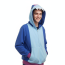 Brawl Stars Shark Leon Costume - Blue Hoodie Shark Leon Cosplay