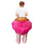 Riding Flamingo Inflatable Costume