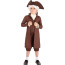Kids John Adams Costume - Brown Coat Colonial Suit John Adams Cosplay