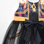 Girls K-Pop Demon Hunters Zoey Costume - Black Gold Tutu Dress Stage Outfit Zoey Cosplay