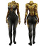 League of Legends Arcane Mel Medarda Awakened Costume - Gold Black Bodysuit Mel Medarda Cosplay