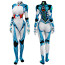 Metroid: Zero Mission Samus Aran White Zero Suit Costume - Bodysuit Samus Aran White Zero Suit Cosplay