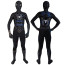 Spider-Man Webbed Black Suit Costume - Black Bodysuit with Blue Highlights Spider Man Cosplay