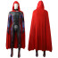 Young Advengers Wiccan Billy Kaplan Costume - Red Blue and Black Bodysuit Cape Set Wiccan Cosplay
