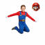 Boys Super Mario Bros Mario Costume - Bodysuit Mask Gloves Set Mario Cosplay