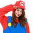 Super Mario Bros Mario Costume - Onesie Jumpsuit Mario Cosplay