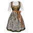 German Oktoberfest Costume - Green Dirndl Dress Oktoberfest Cosplay