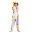 Kids Circles Bubbles Unicorn Costume - Onesie Jumpsuit Circles Galaxy Unicorn Cosplay