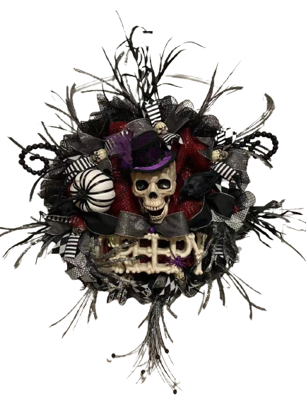 Skull Door Halloween Decoration Set