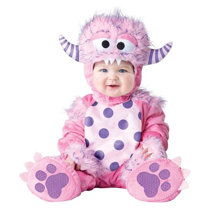 Baby Pink Furry Monster Costume InCharacter - Onesie Jumpsuit Pink Furry Monster Cosplay