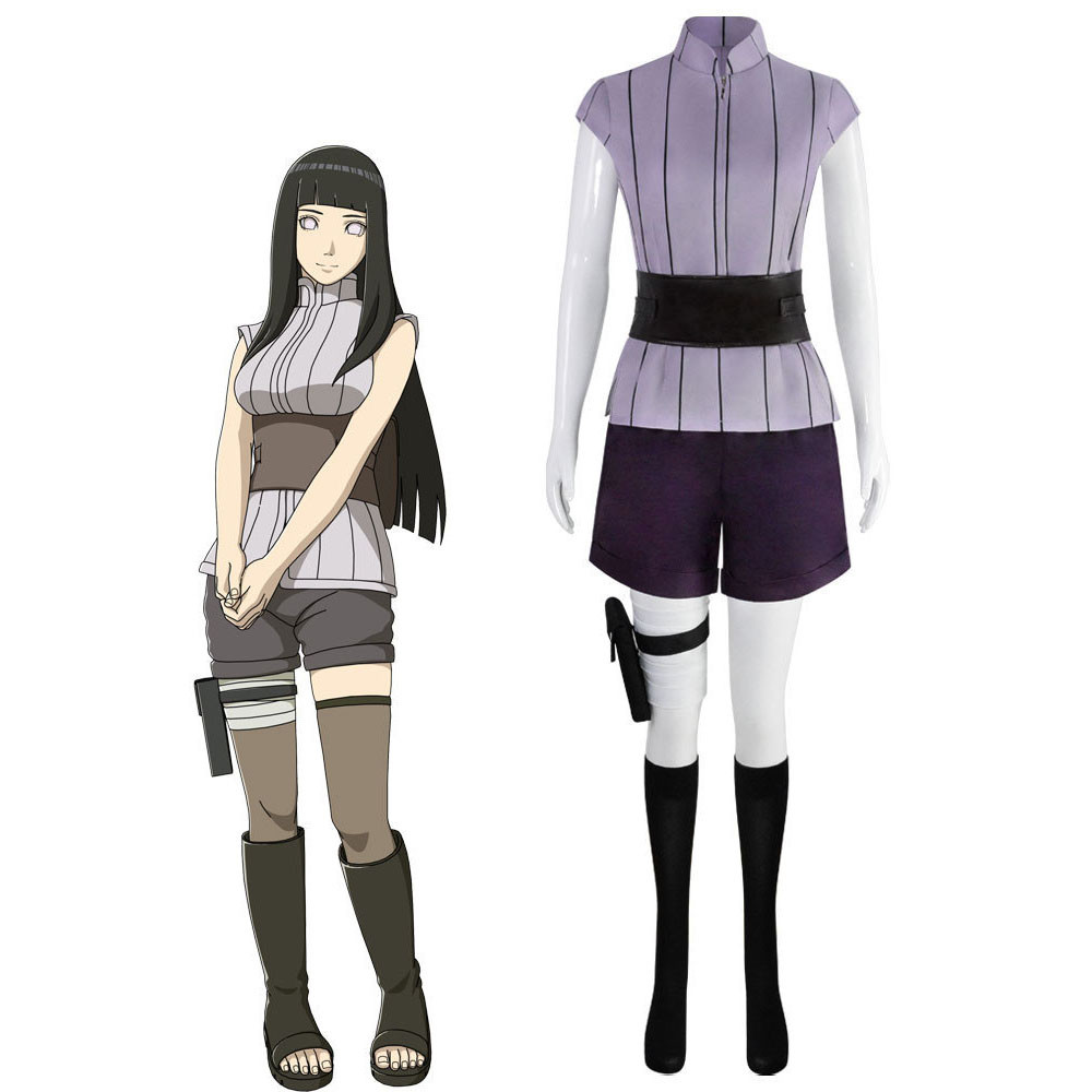 Naruto Shippuden Hinata Hyuga Costume - Full Set Hinata Hyuga Cosplay
