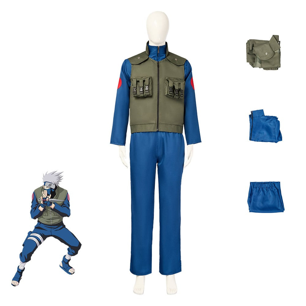 Naruto Shippuden Kakashi Hatake Costume - Ninja Uniform Kakashi Hatake Cosplay