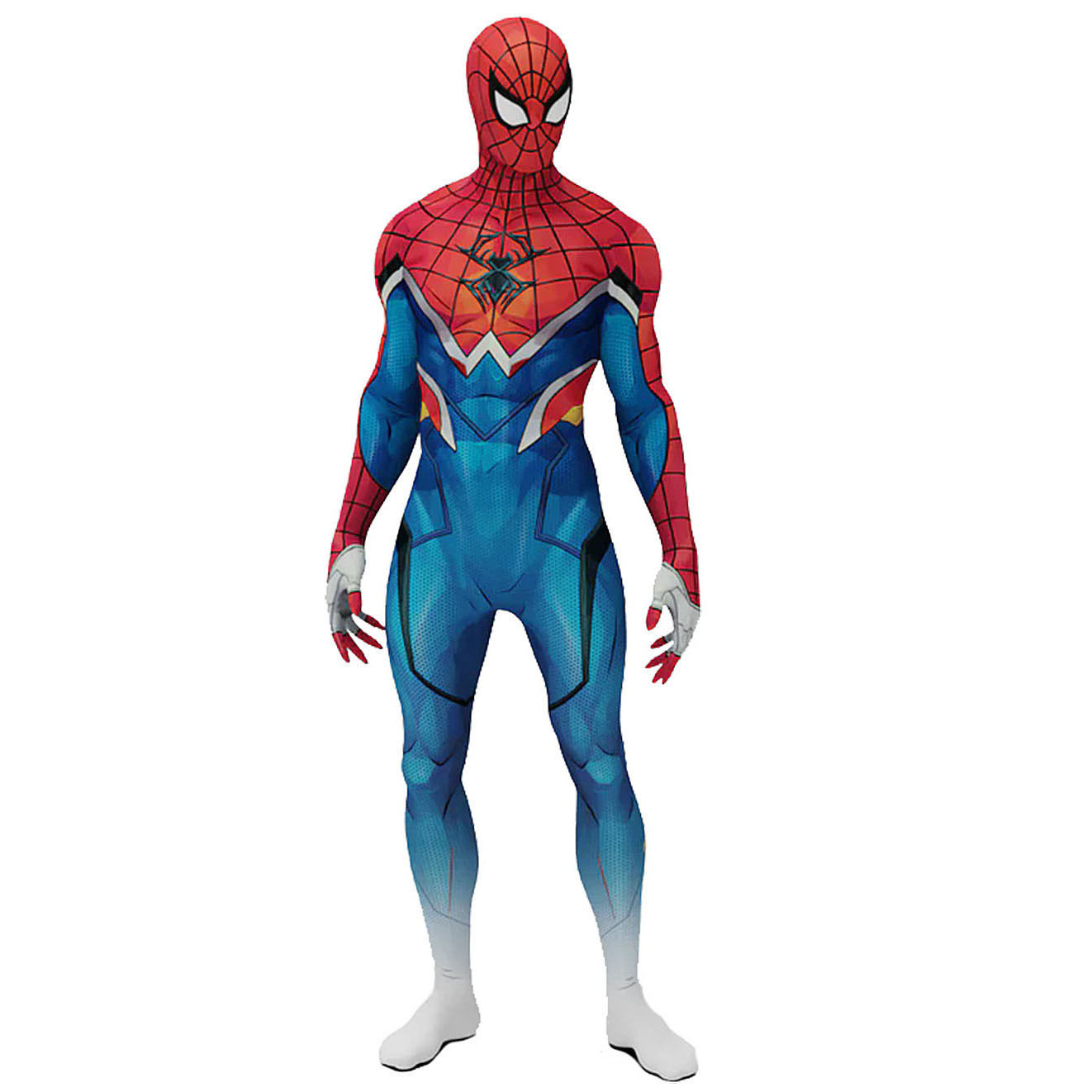 Marvel Rivals Spider-Punk 2099 Costume - Bodysuit Mask Spider-Man Cosplay