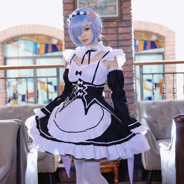 Re Zero Starting Life in Another World Rem Costume - Maid Outfit Rem Cosplay