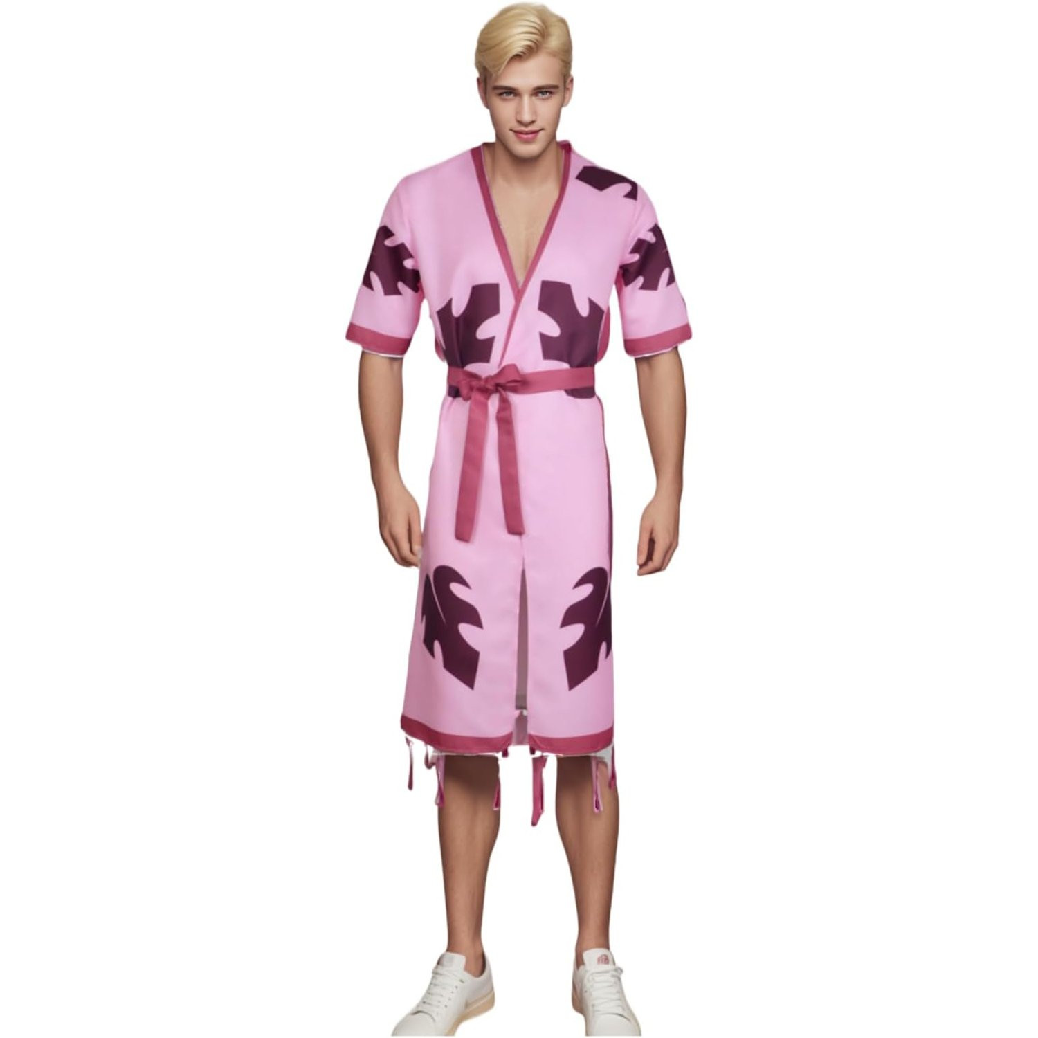 Helluva Boss Stolas Costume - Pink Bathrobe Stolas Cosplay