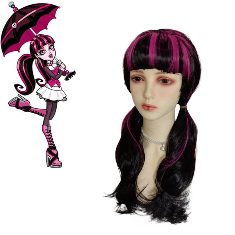 Monster High Draculaura Wig - Draculaura Cosplay Costume Wig Prop