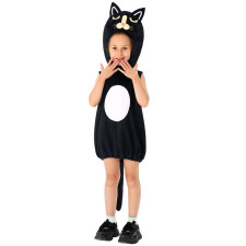 Girls Black Cat Costume - Dress Hat Black Cat Cosplay