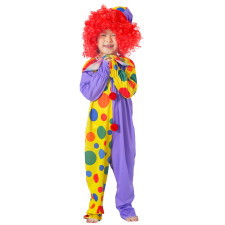 Kids Clown Costume - Polka Dot Jumpsuit Set Clown Cosplay