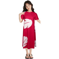 Girls Lilo and Stitch Lilo Pelekai Costume - Red Dress Lilo Pelekai Cosplay