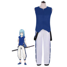 That Time I Got Reincarnated as a Slime Rimiru Tempest Costume - Blue Shirt Pants Set Rimiru Tempest Cosplay