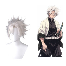 Demon Slayer Sanemi Shinazugawa Wig - Sanemi Shinazugawa Costume Wig Prop