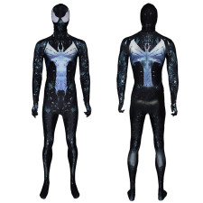 Spider-Man Venom Symbiote Suit Costume - Black Bodysuit Mask Spider-Man Cosplay