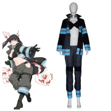 Fire Force Maki Oze Costume - Coat Bikini Set Maki Oze Cosplay