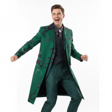 Gotham Riddler Deluxe Costume - Green Suit Riddler Cosplay