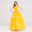 Disney Beauty And The Beast Belle Cosplay Costume Dress For Ladies Halloween Costume