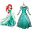 Disney Mermaid Ariel Princess Cosplay Costume Dress For Adults Halloween Costume