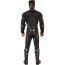 Men's Deluxe Black Panther Muscle Chest Battle Suit Costume And Mask