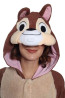 Chip N Dale Rescue Rangers Chip Costume - Onesie Jumpsuit Chip Cosplay