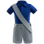 Boys Disney Pixar Elio Costume - Blue Shirt Grey Shorts Set Elio Cosplay